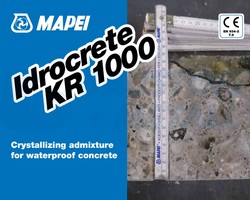 Полагане на водоплътен бетон с кристализираща добавка от Италианската марка MAPEI